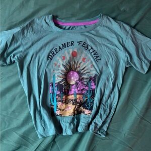 Wonder Nation Teal and Pink Celestial Tee